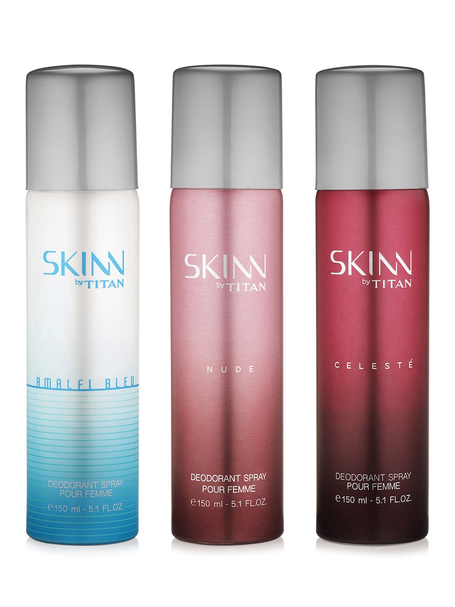 Skinn by Titan Premium Range Deodorant Spray for Her - Pack of 3
