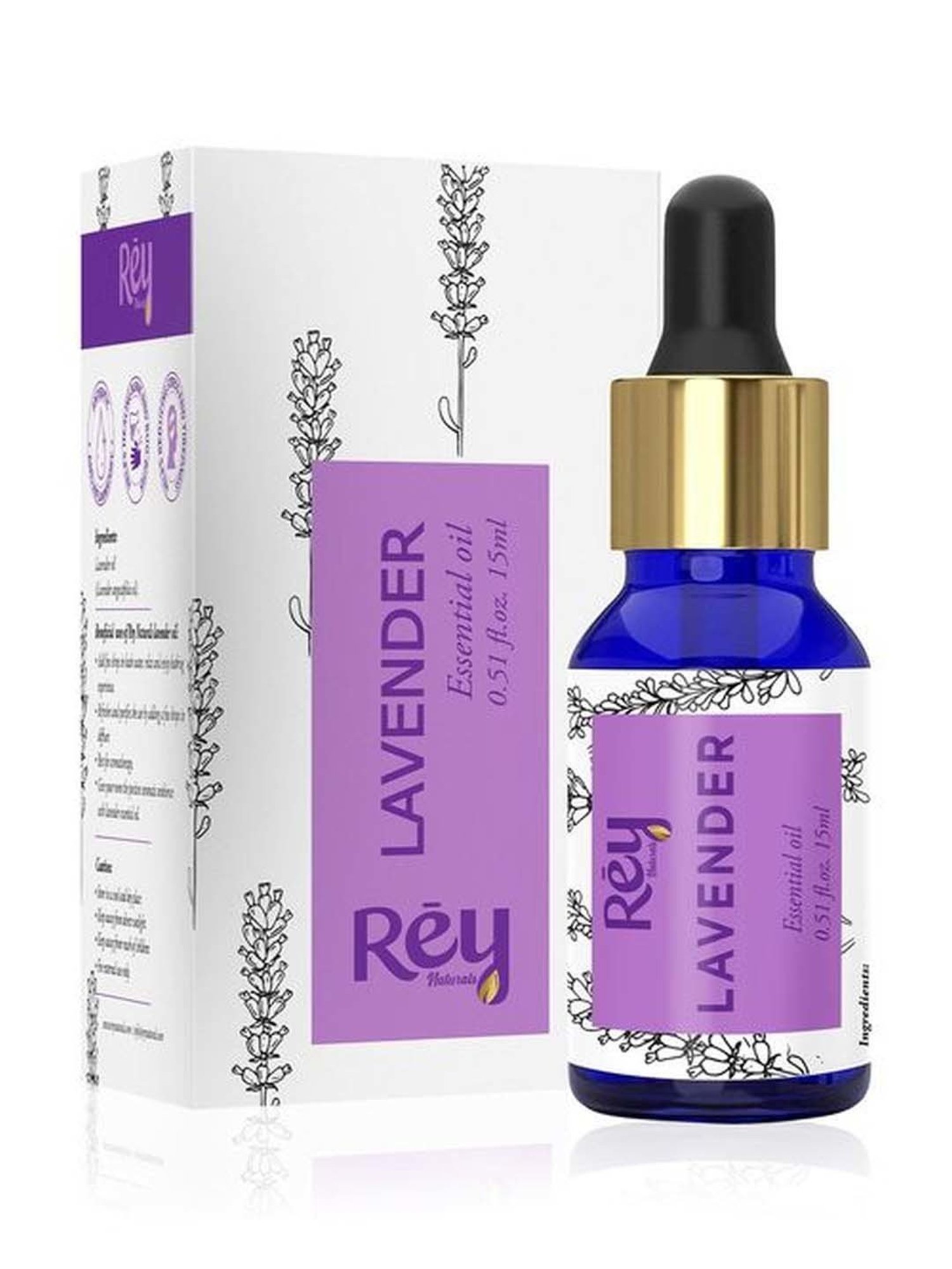 Rey Naturals Lavender Essential Oil - 15 ml