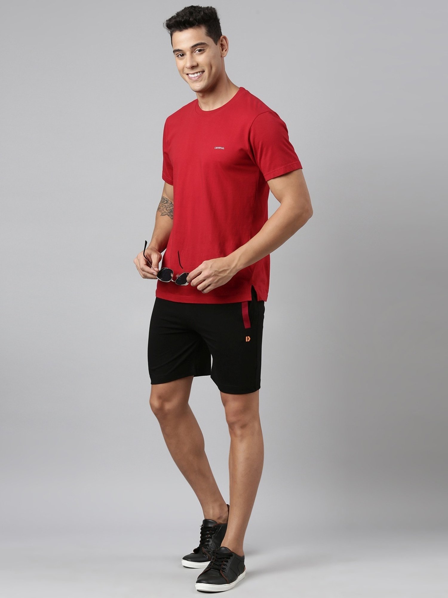 Dixcy Scott Maximus Black Cotton Regular Fit Shorts