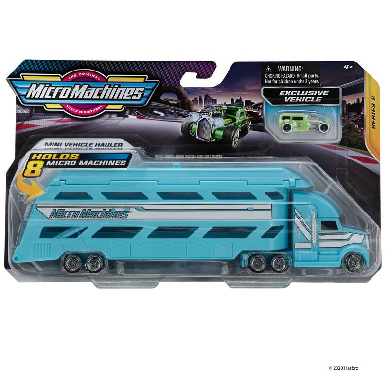 Micromachines Mini Vehicle Hauler - Blue