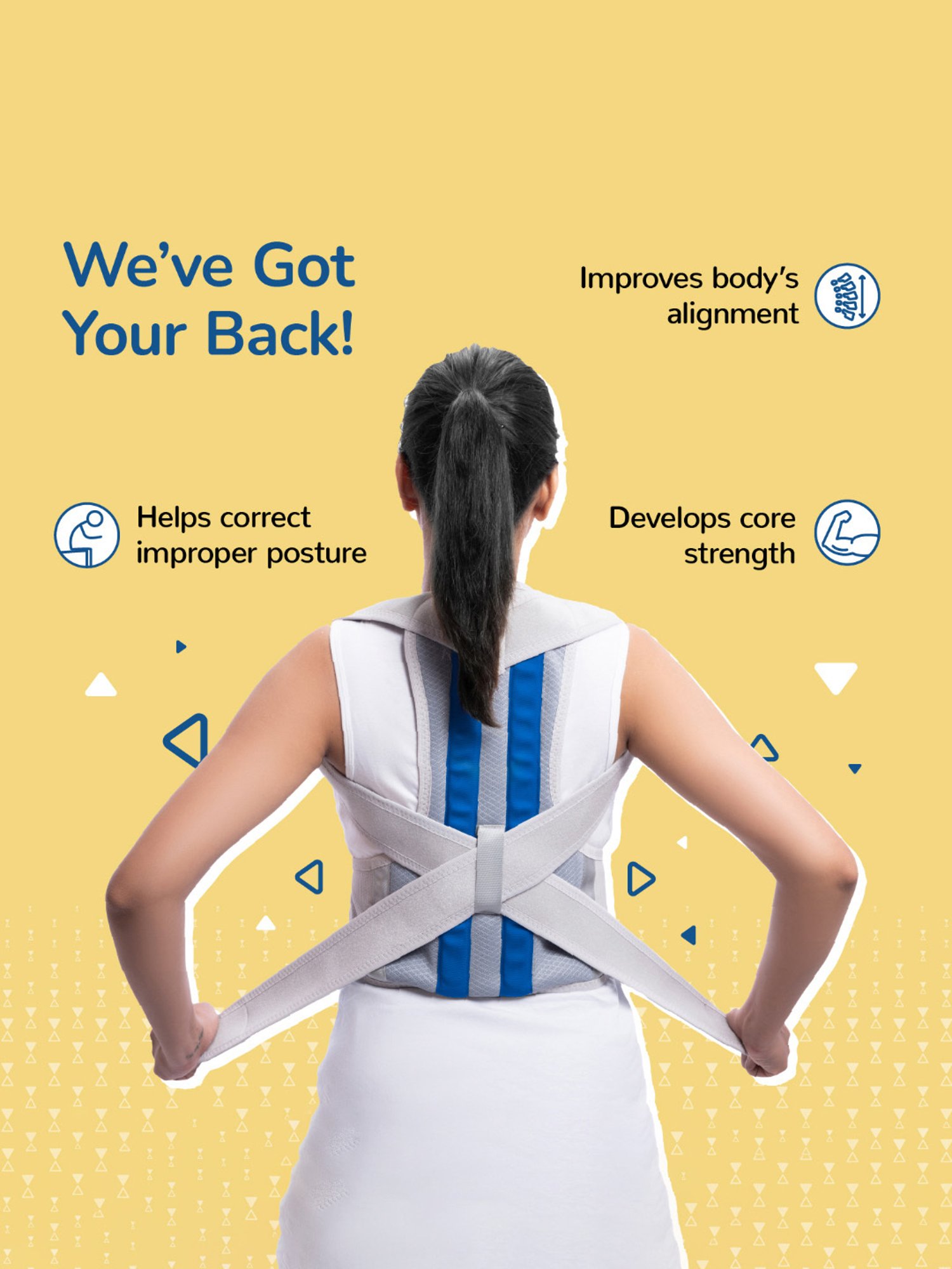 Caresmith Align Back Posture Corrector Specially Designed For Men & Women (Size 4)