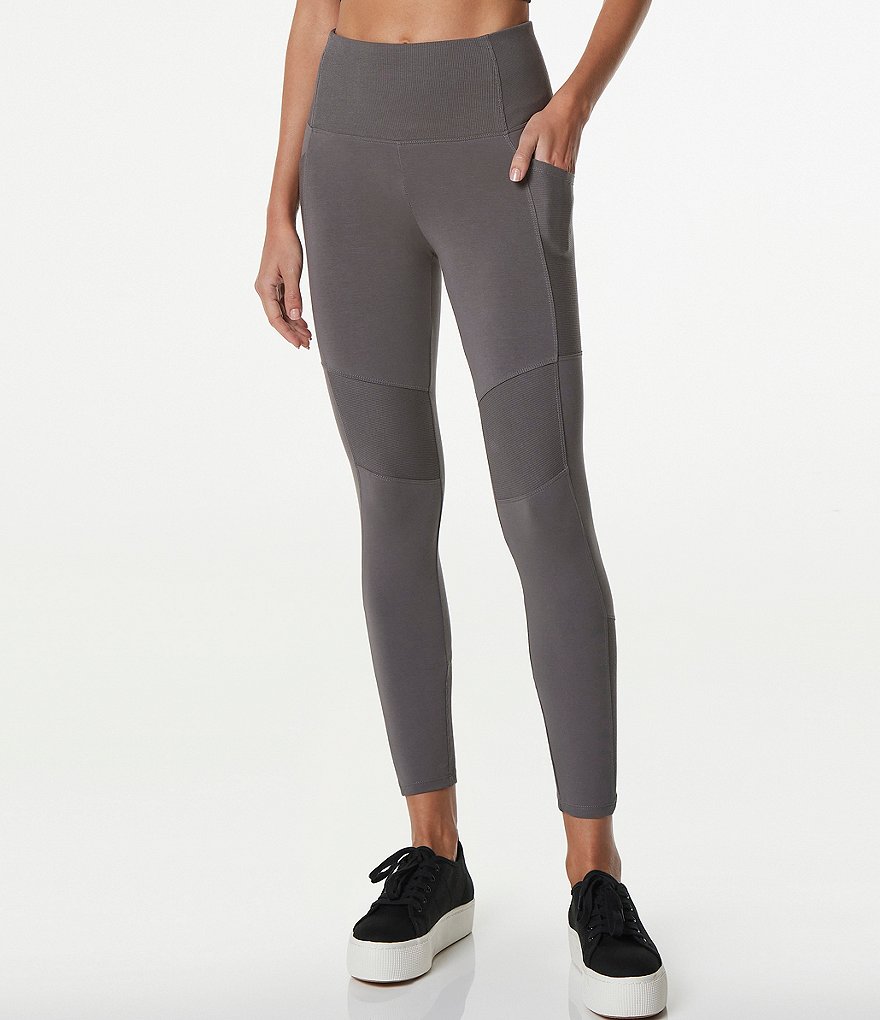 Marc New York Performance High Rise Pocketed 7/8 Rib Leggings