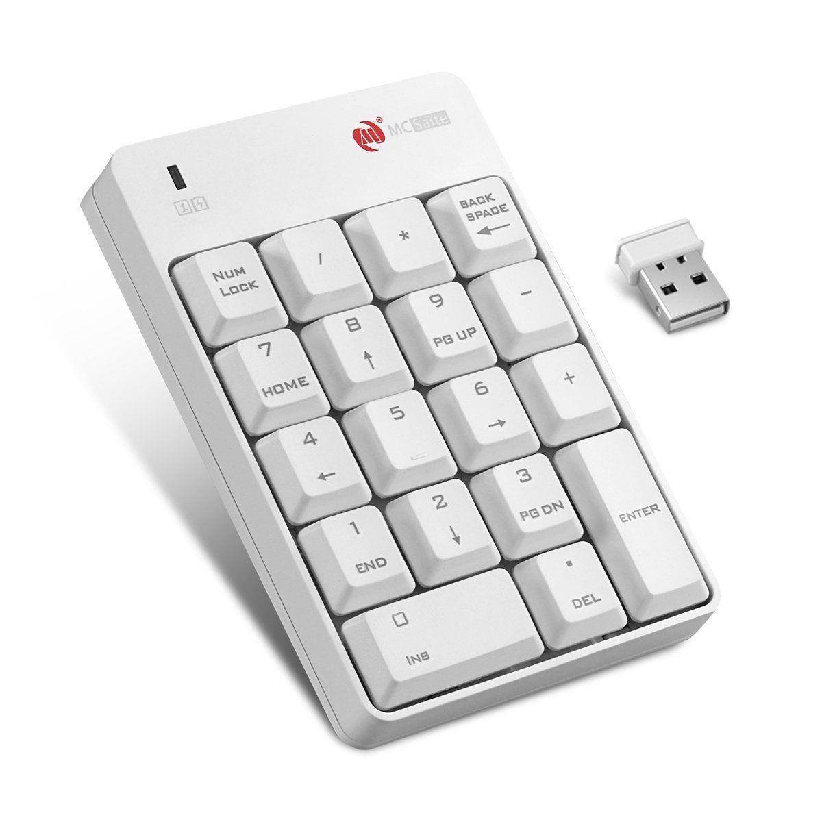 New Keypad 18 Keys Wireless Numeric Mini Keyboard Numpad 2.4G USB Number Pad