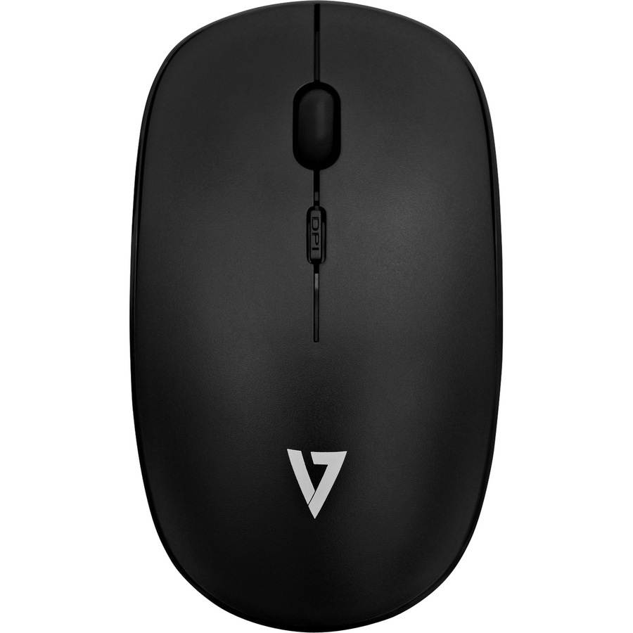 V7 MW200-1E Black RF Wireless Optical Low Profile Mouse