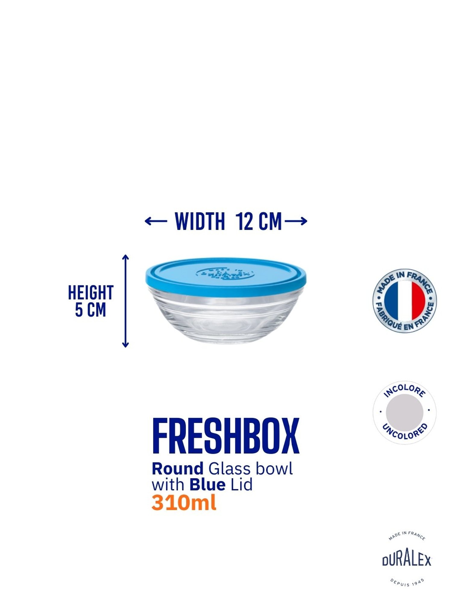 @home Nilkamal Black Polypropylene Snack Bowl With Lid (0.46 L)