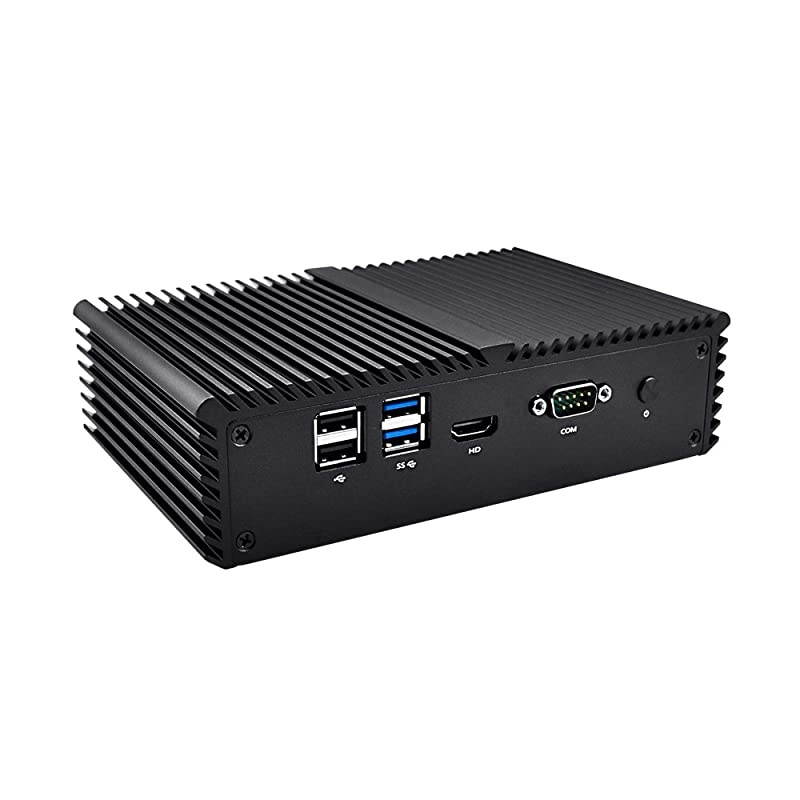 Q555G6-S05  Mini PC Core i5 7200U with 6 Gigabit Ethernet NIC AES-NI Fiewwall Router Machine Micro Industrial Computer (4G DDR4 RAM + 256G MSATA SSD + WiFi)