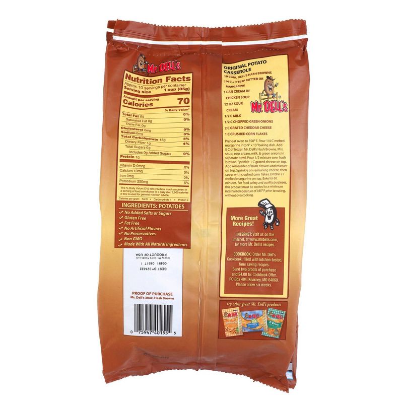 Mr Dells Shredded Frozen Hashbrowns - 30oz