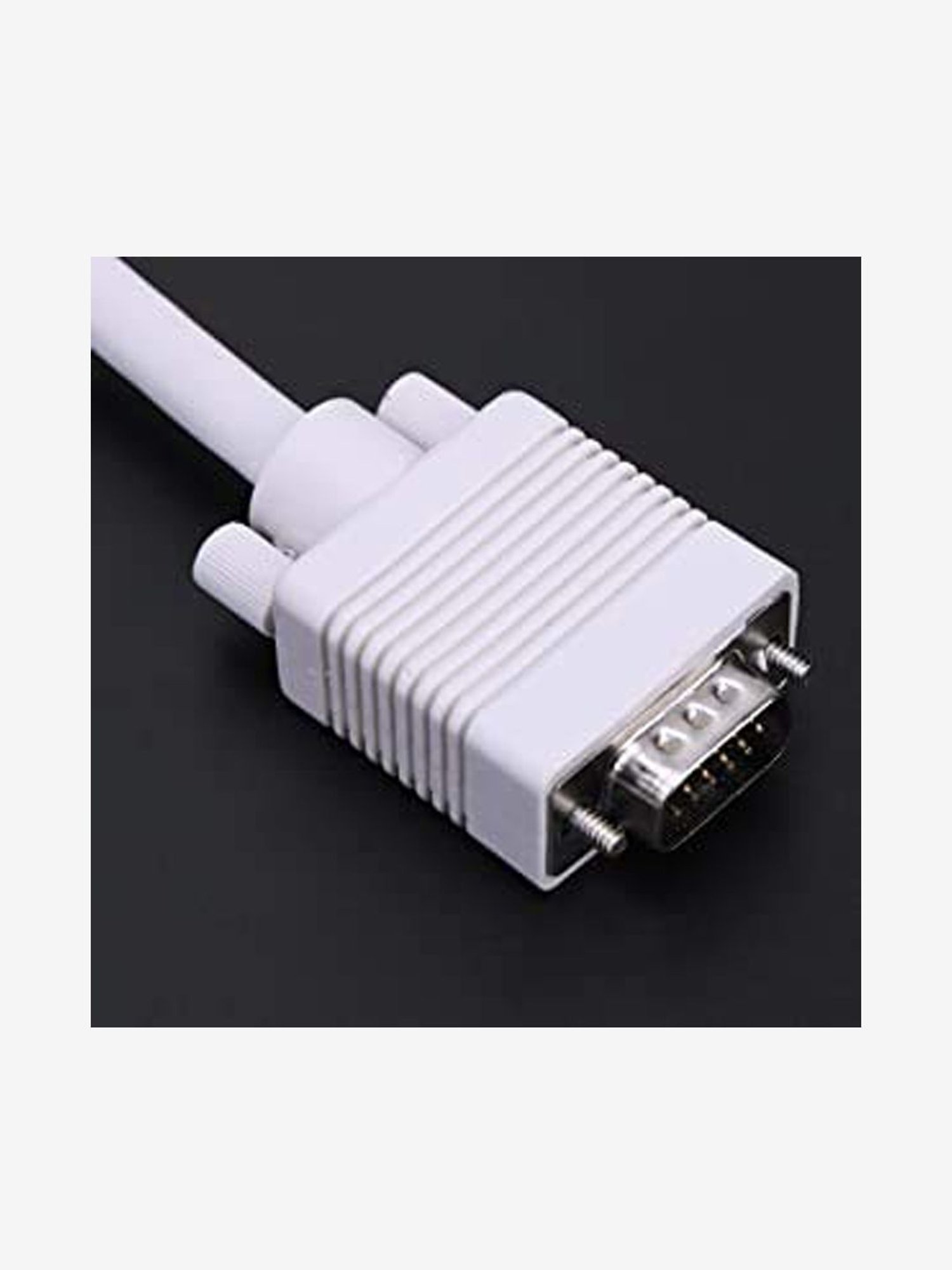 Ebsb Tv-Out Cable 1.5 Meter 15 Pin Male To Male Vga Cable (White)
