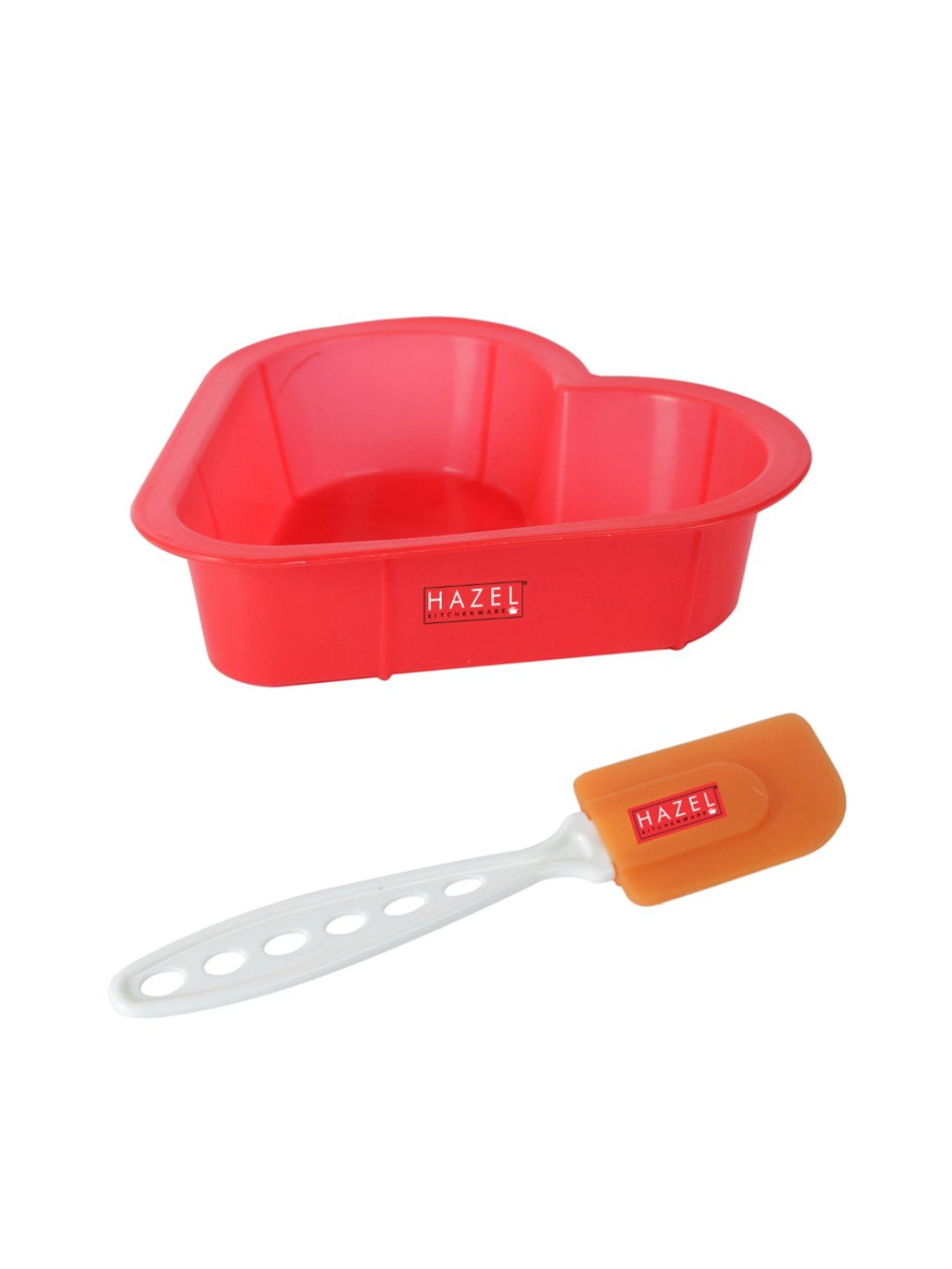 HAZEL Heart Shape Red Silicone Cake Mould (0.9 L)