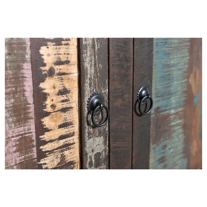 Reclaimed Wood 2-door Sideboard Cabinet - (33H x 35W x 18D )- Natural - Timbergirl