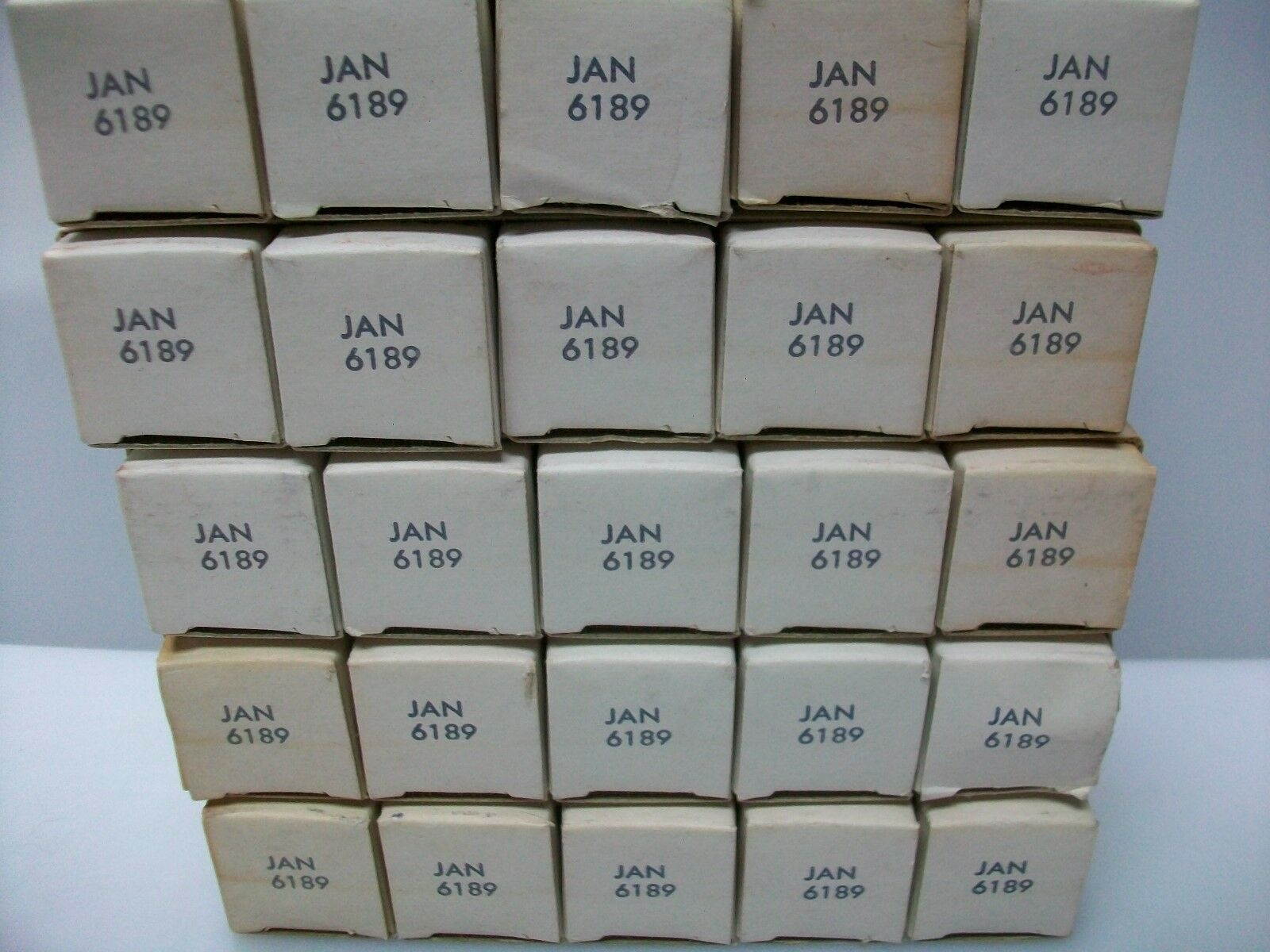 NOS MIL SPEC SYLVANIA 6189 TUBES