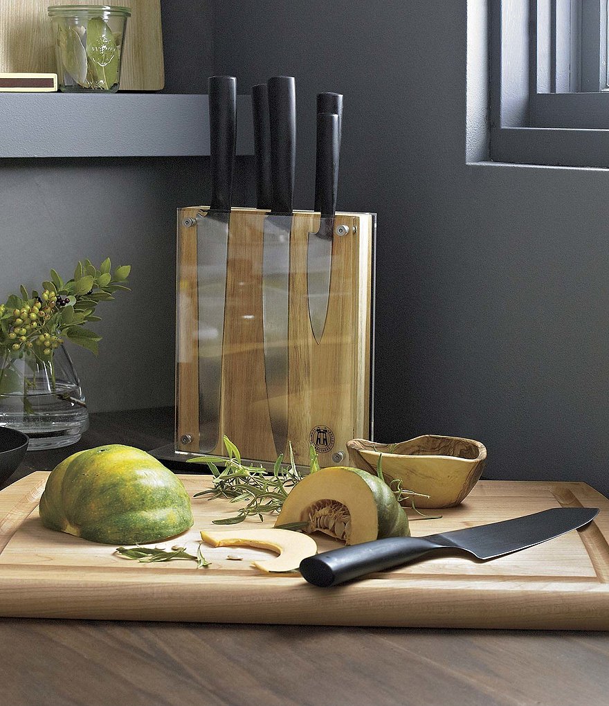 Schmidt Brothers Cutlery Carbon 6 7-Piece Knife Block Set