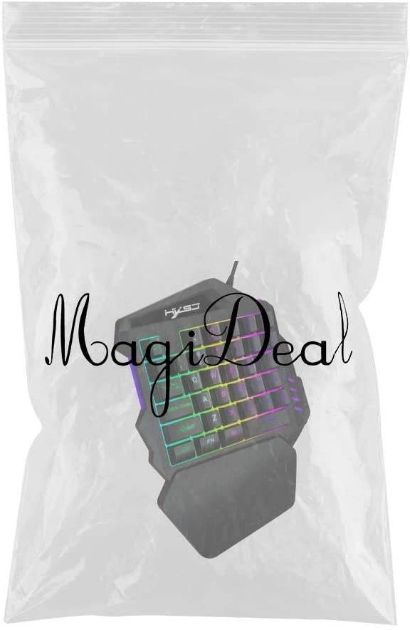 MagiDeal One-Handed RGB Gaming Keyboard, Professional Gaming Keypad, 35 Keys