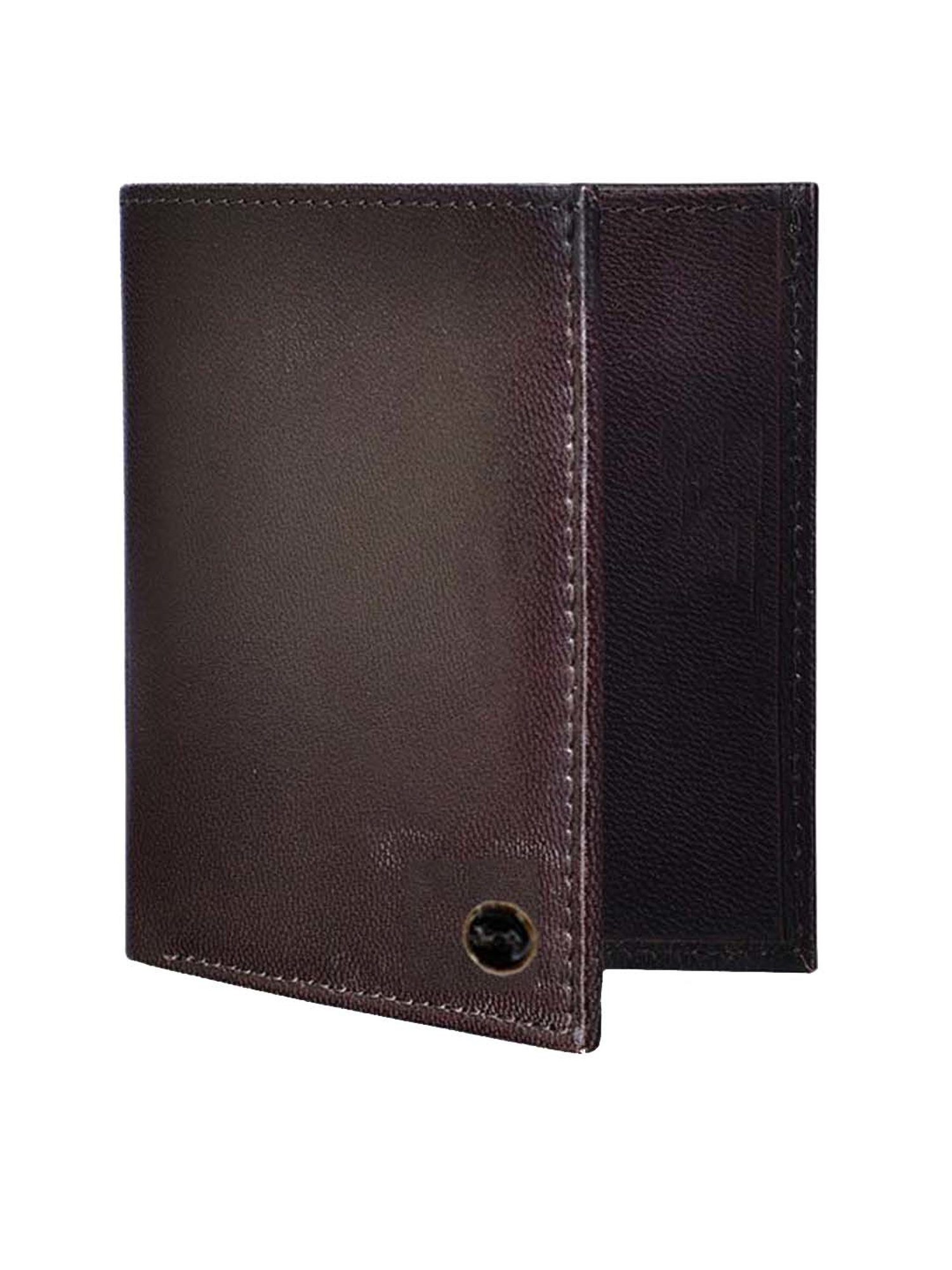 BELWABA Brown Casual Leather Bi-Fold Wallet for Men