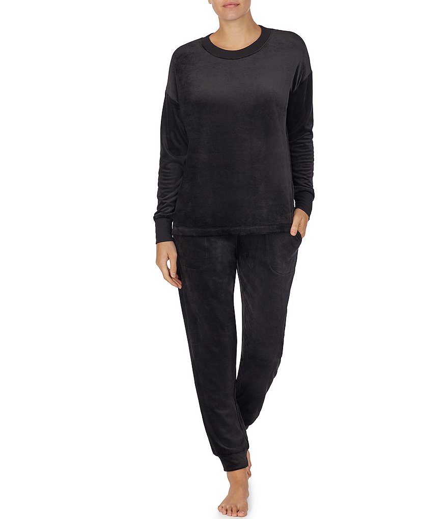 Donna Karan Sleepwear Solid Plush Lounge Top