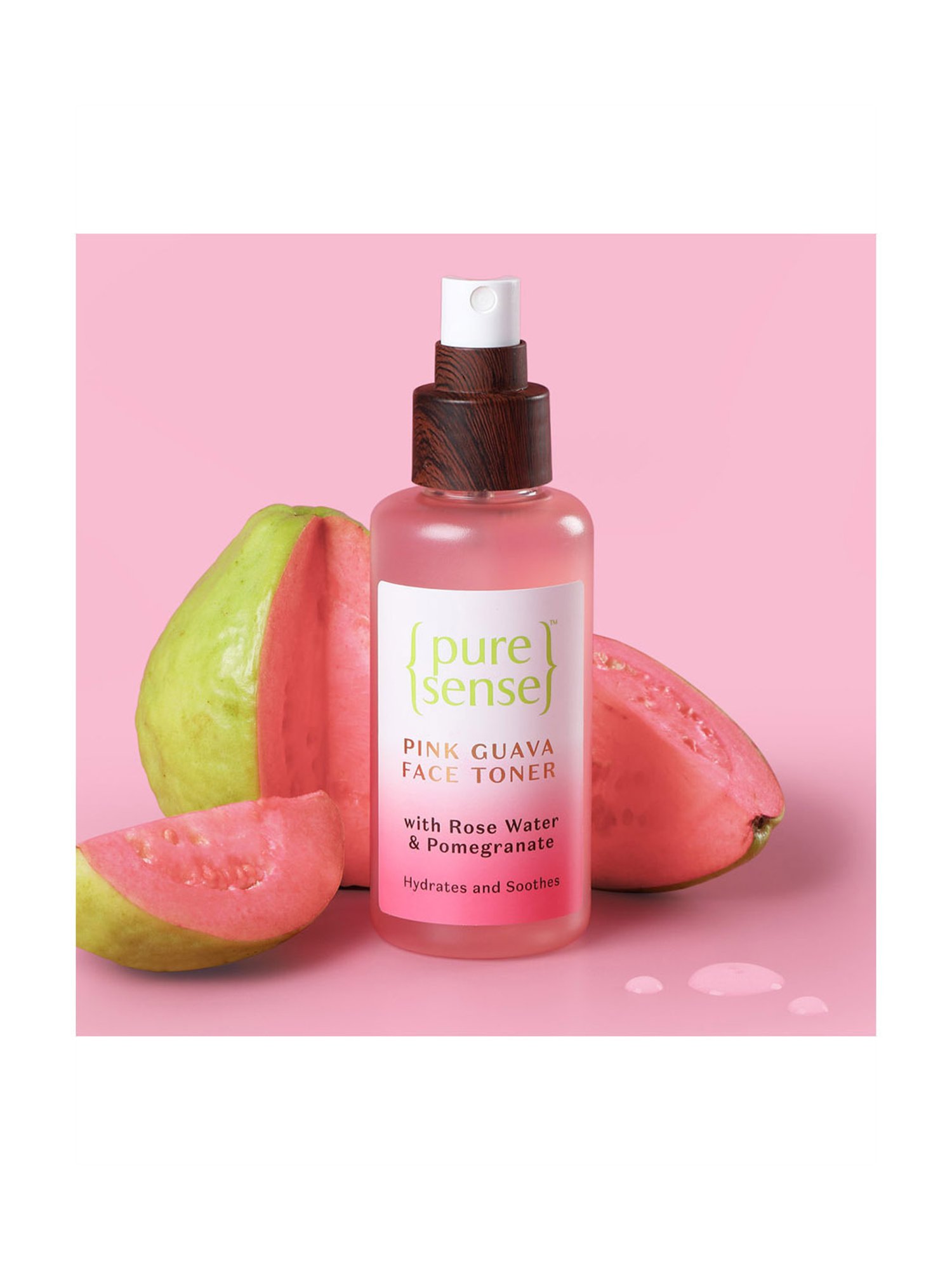 Pure Sense Pink Guava Face Toner with Rose Water & Pomegranate - 100 ml