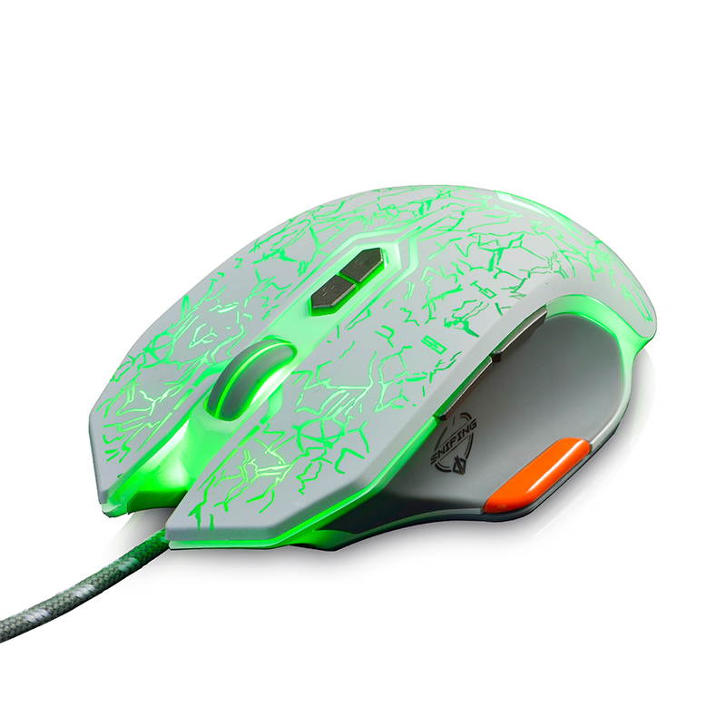 Ajazz GT Machine Wired Game Mouse lol/cf Watching Pioneer macro definition mouse gaming computer notebook USB mouse black/white