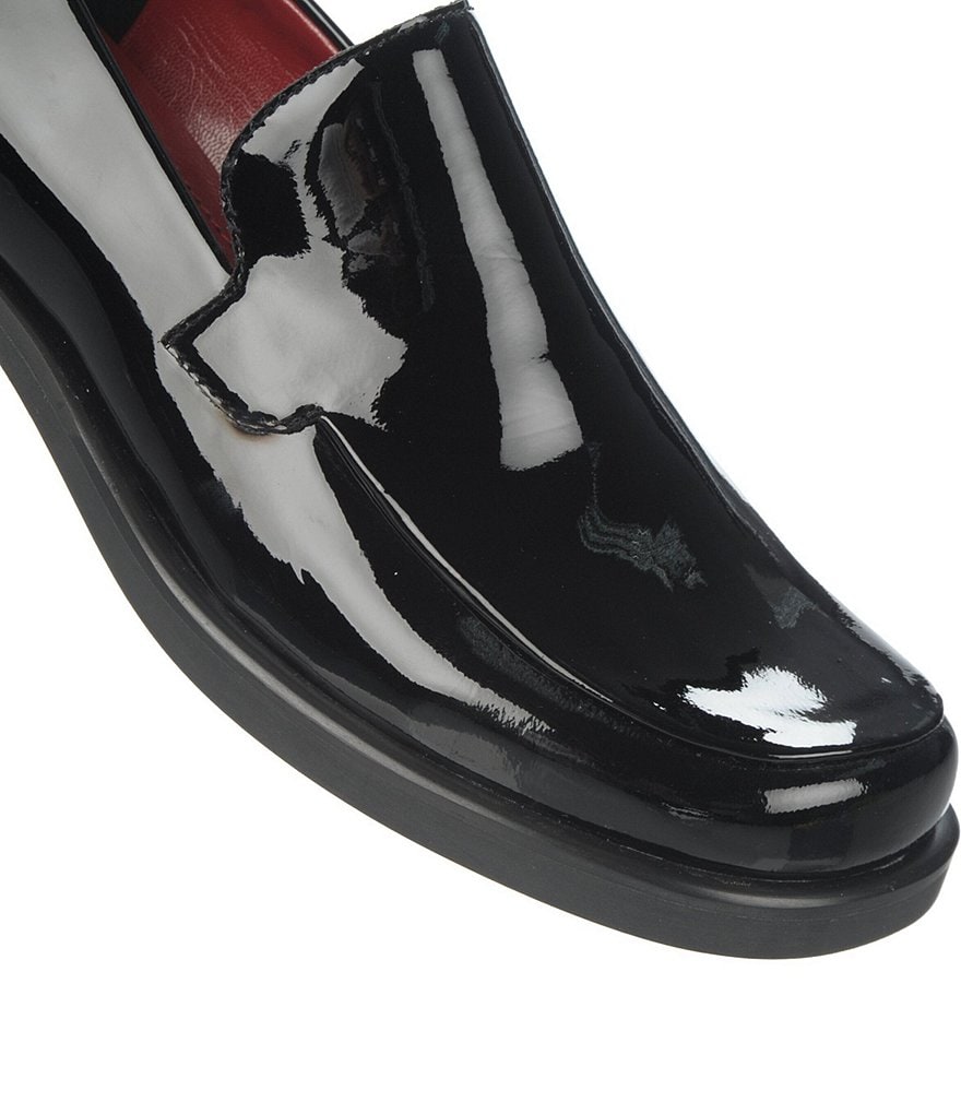 Franco Sarto Bocca Patent Leather Block Heel Loafers