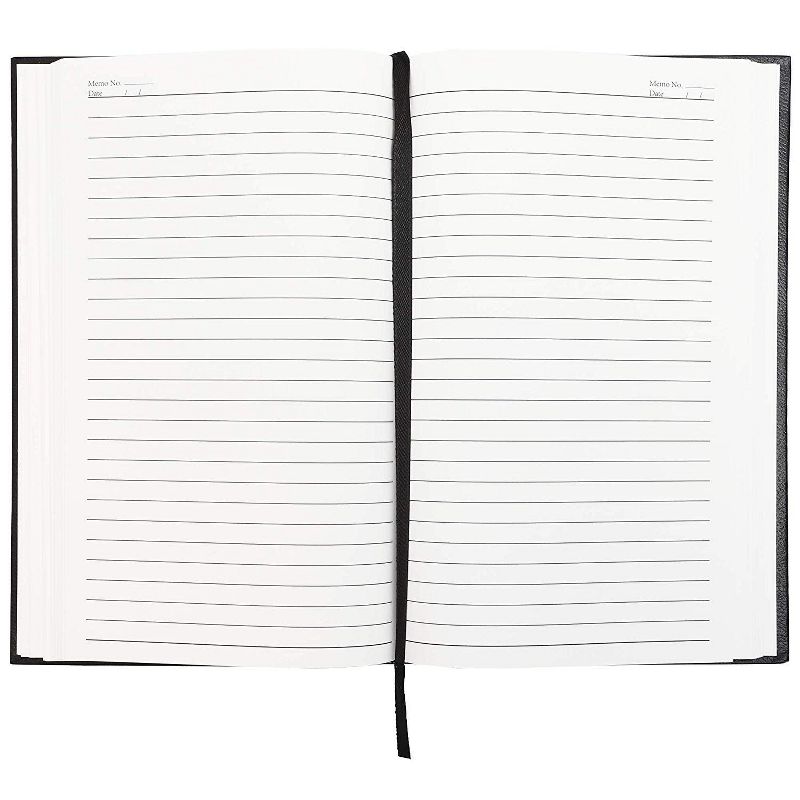 Paper Junkie Professional Stone Paper Notebook, Black Hardcover with Leather Feel, 5.25 x 8.5 inches