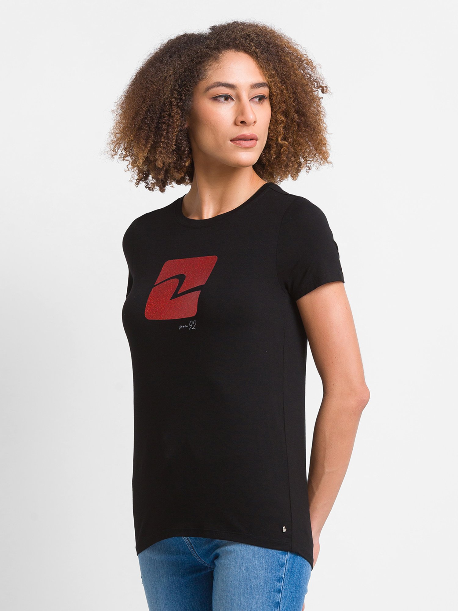 Spykar Black Printed Top