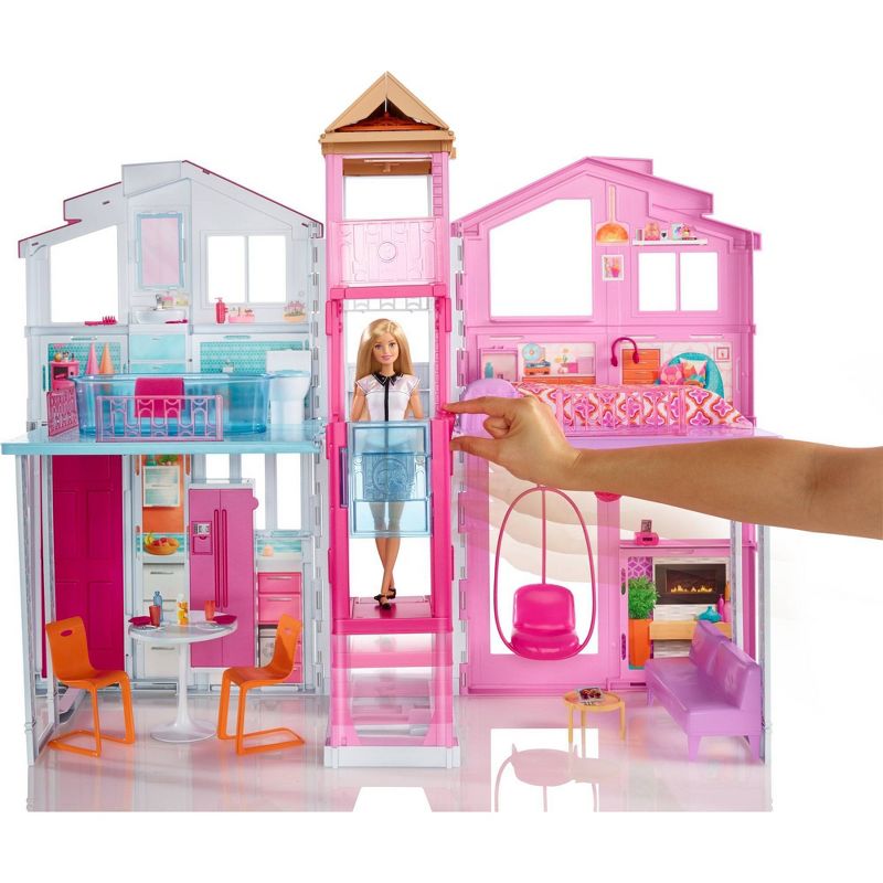 Barbie 3-Story House with Pop-Up Umbrella!