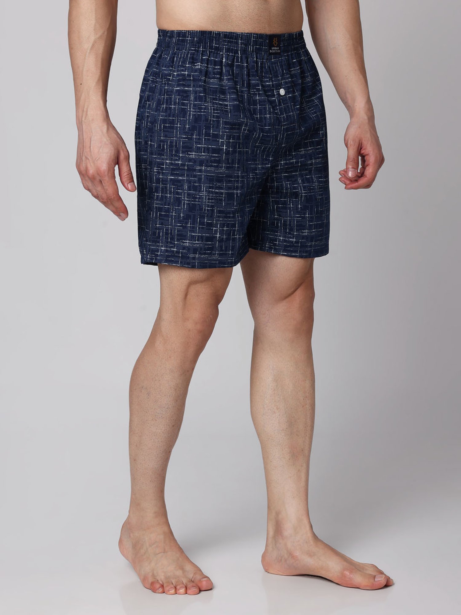 Urban Scottish Multi Cotton Regular fit Print Boxers-Pack of 3