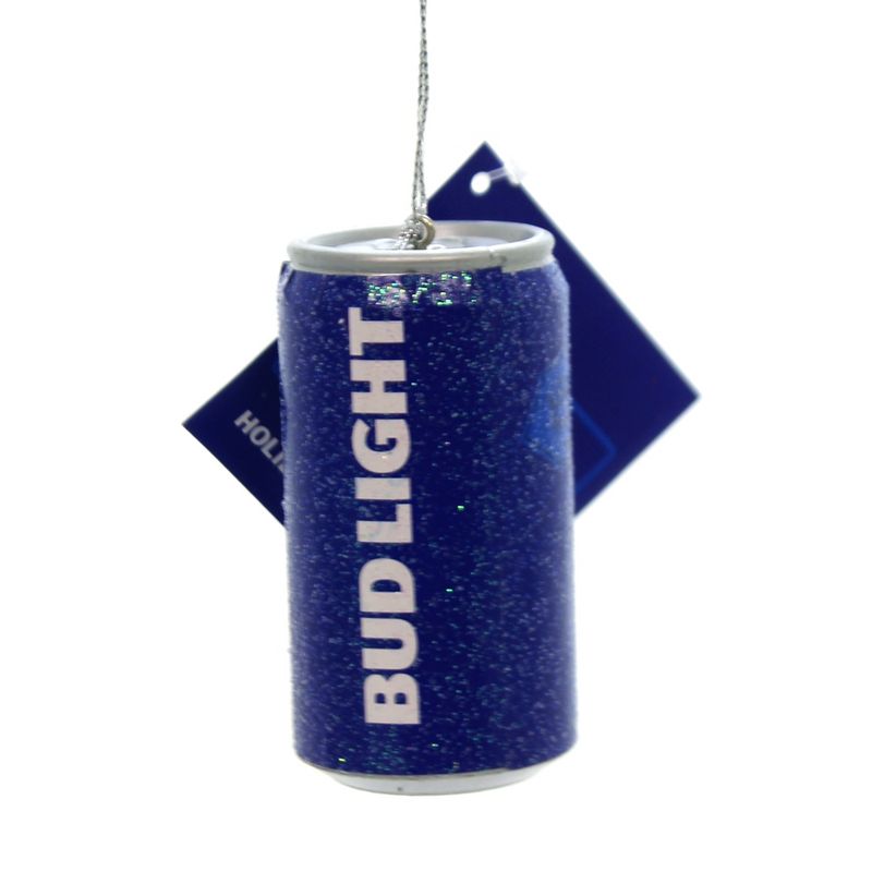 Holiday Ornaments 3.0" Bud Light Beer Can Anheuser-Busch Alcohol  -  Tree Ornaments