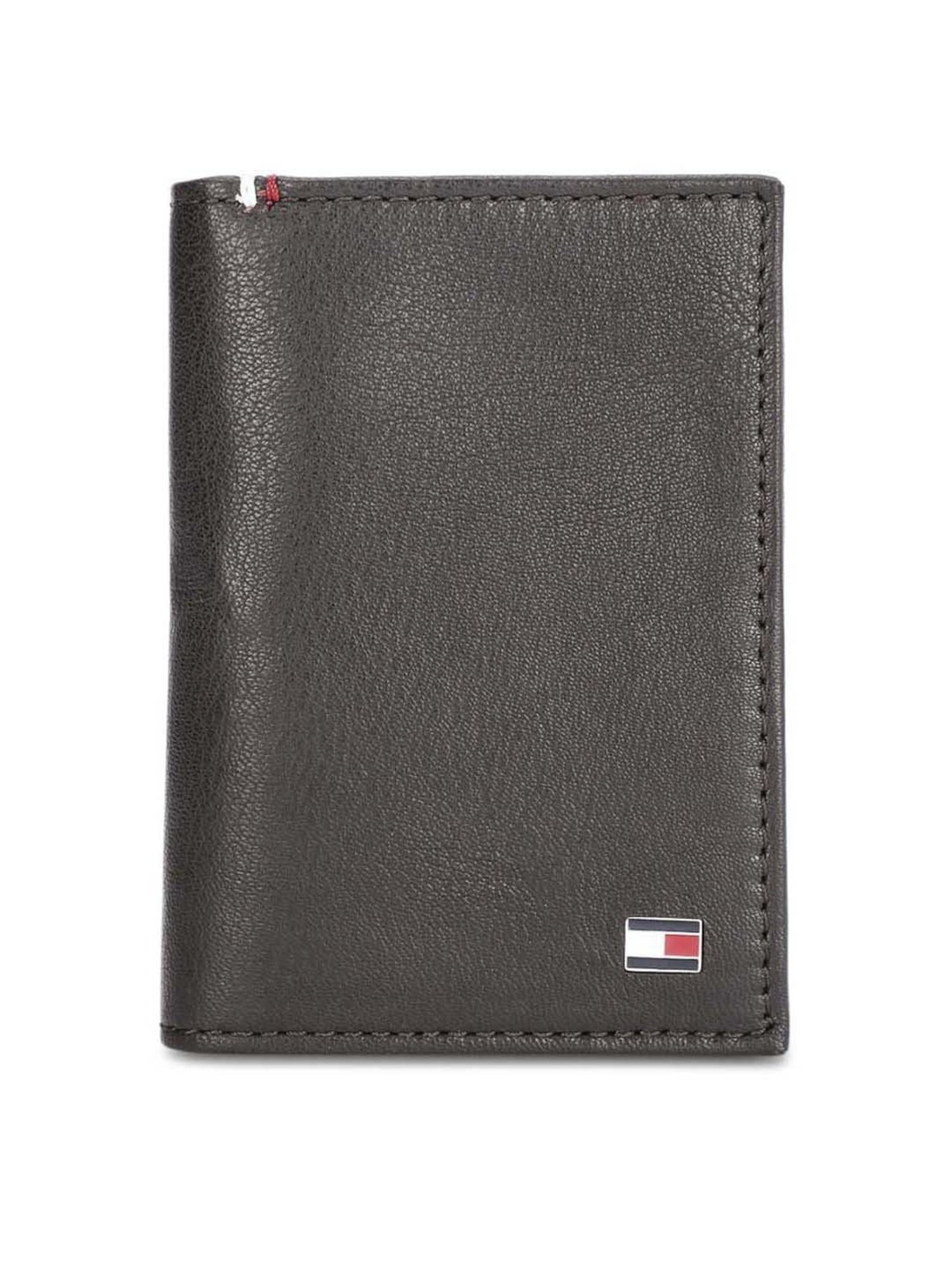 Tommy Hilfiger Stalin Brown Casual Leather Bi-Fold Wallet Gift Set for Men