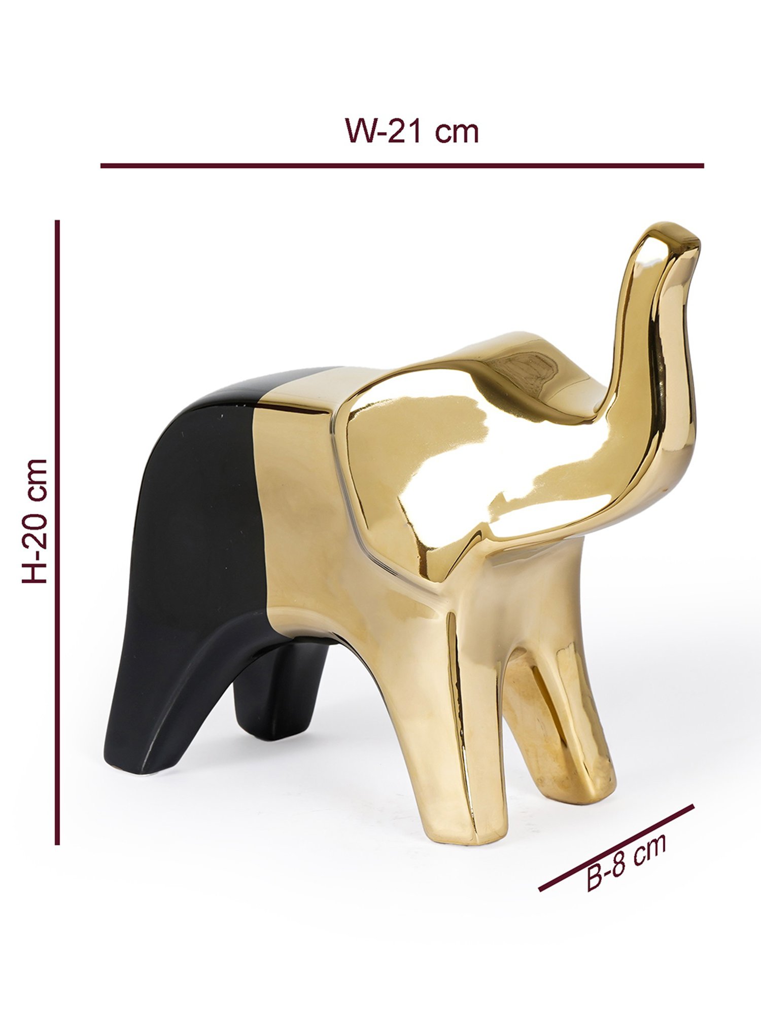 The Artment Nordic Elegance Gold Elephant Sculpture