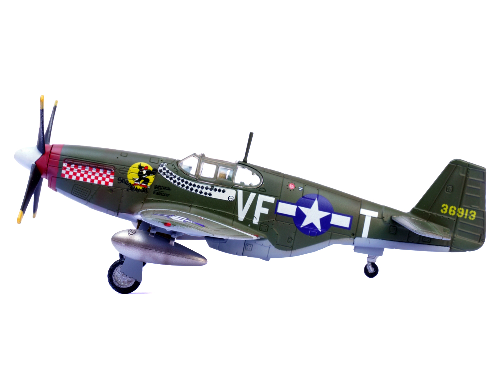 North American P-51D Mustang Fighter Aircraft "Lt. Col. McComas 118th Tactical Reconnaissance Squadron 23rd Fighter Group China" (1945) United States Army Air Force "Air Power Series" 1/48 Diecast Model by Hobby Master