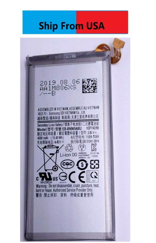 OEM Quality EB-BN965ABU Battery for Samsung Galaxy Note 9 Battery Replacement for N965 N960 4000mAH