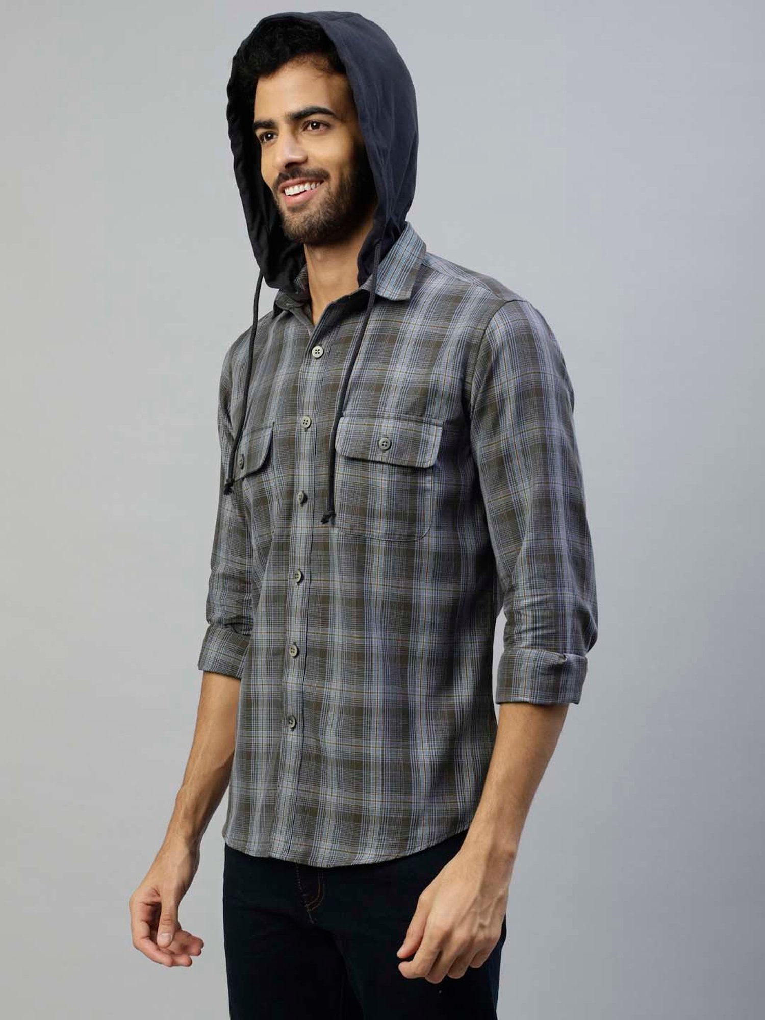 Don Vino Multicolor Slim Fit Check Shirt