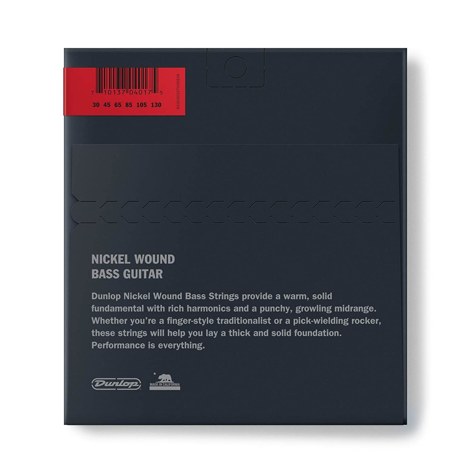 Buy Dunlop DBN30130 Nickel Wound Bass Strings, Medium 6-String, .030–.130,