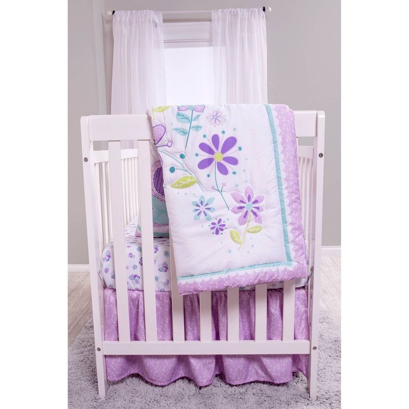 Sammy and Lou Butterfly Meadow Crib Bedding Set - 4pc