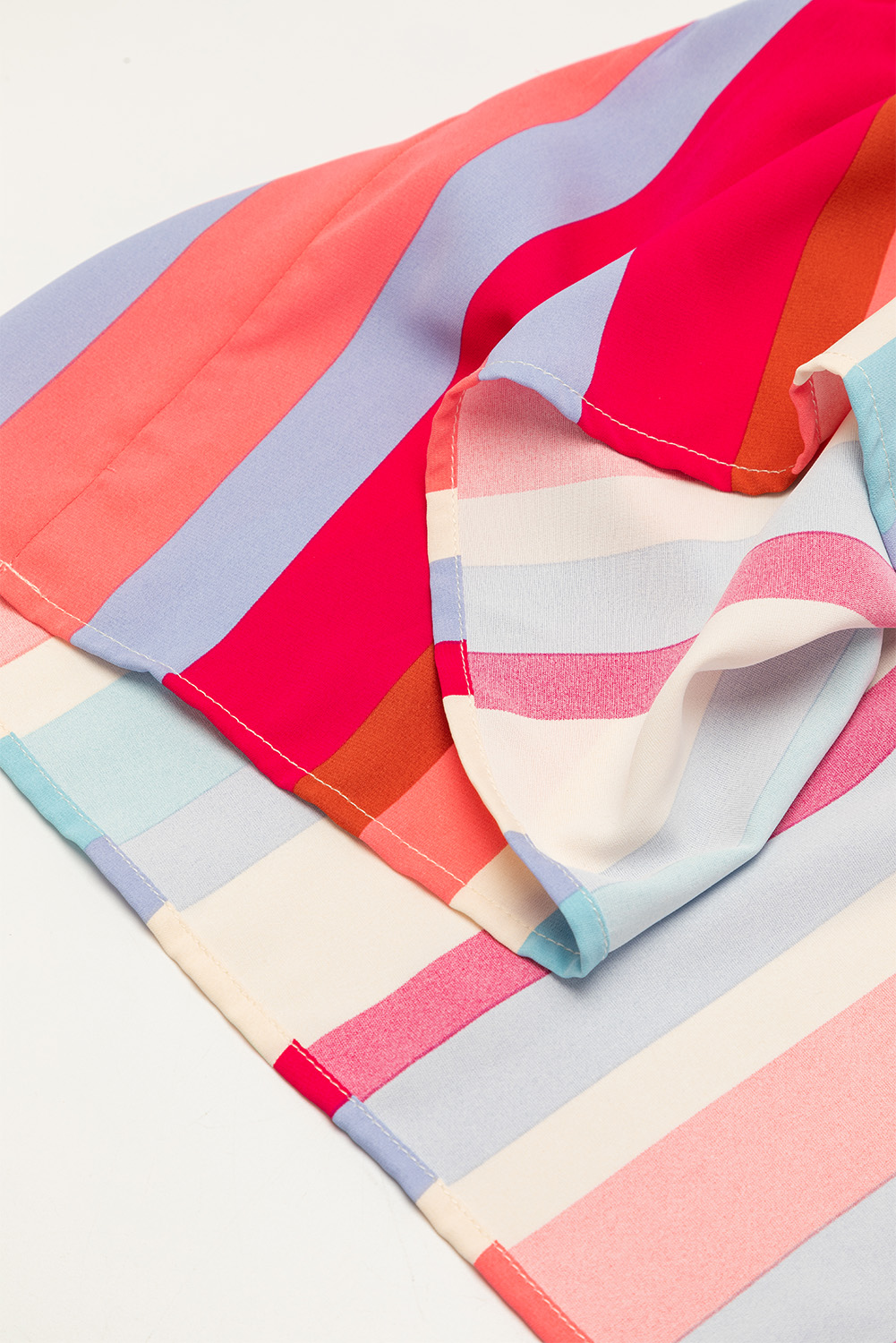 Multicolor Boho Floral Collared Long Sleeve Dress