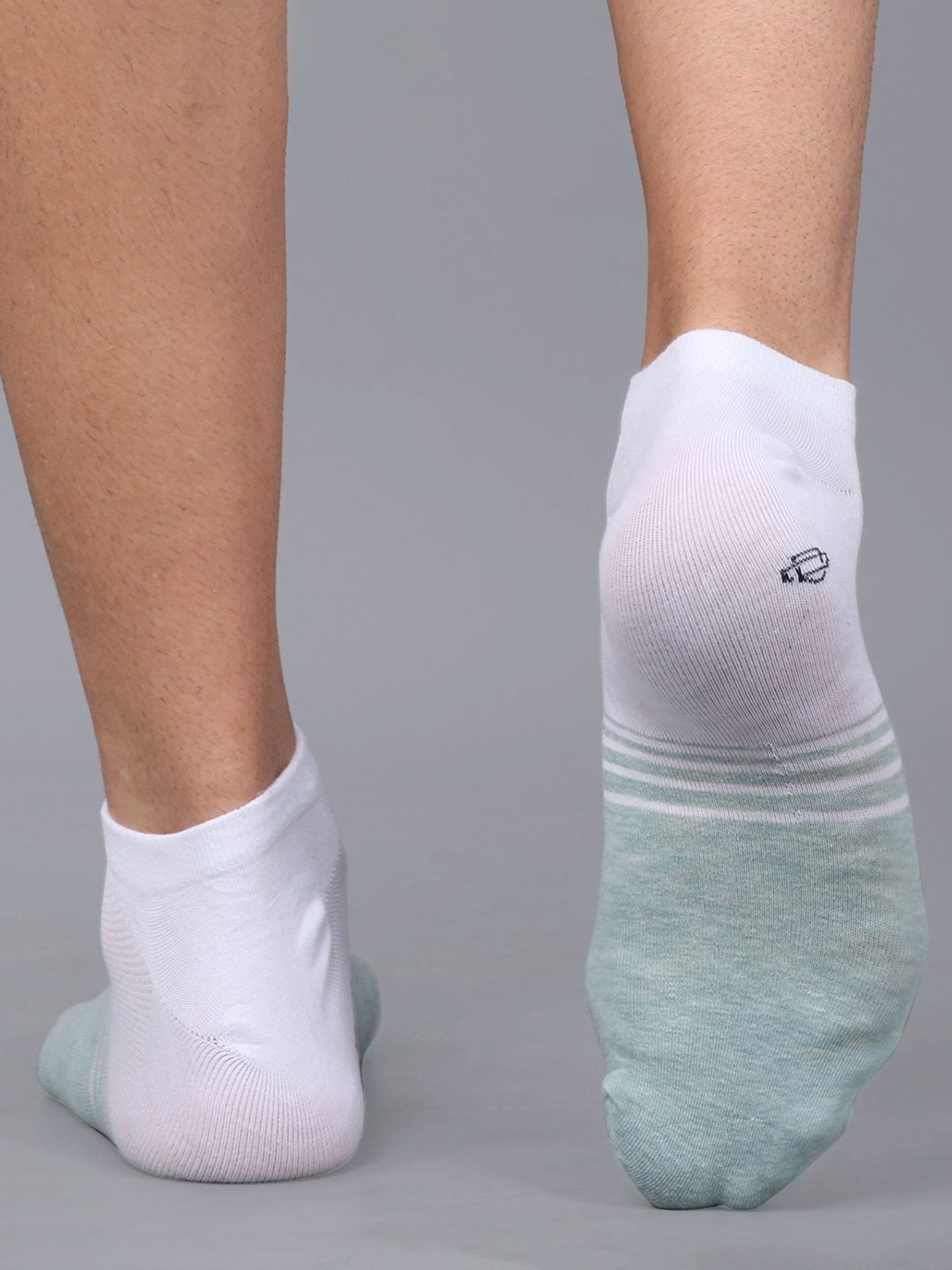 Dollar White & Green Socks - Pack of 3