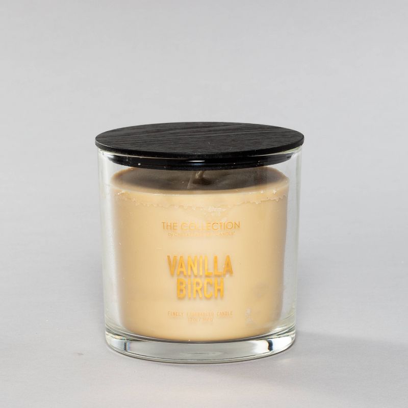 13oz Lidded Glass Jar 2-Wick Candle Vanilla Birch - The Collection By Chesapeake Bay Candle