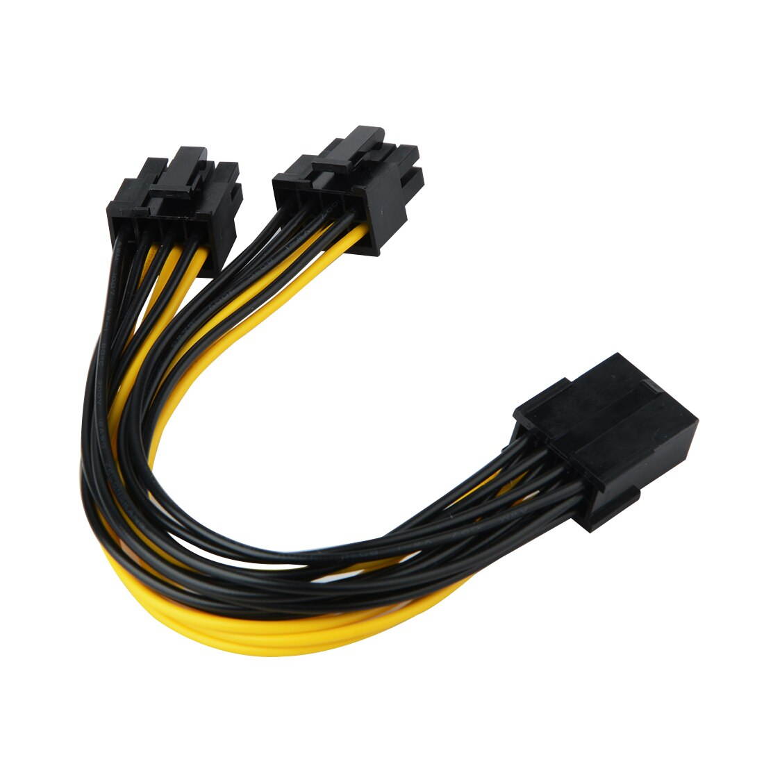 Order New 20cm GPU 8pin to Graphics Video Card Double PCI-E PCIe 8Pin ( 6Pin + 2Pin ) Power Supply Splitter Cable Cord Famale to Male