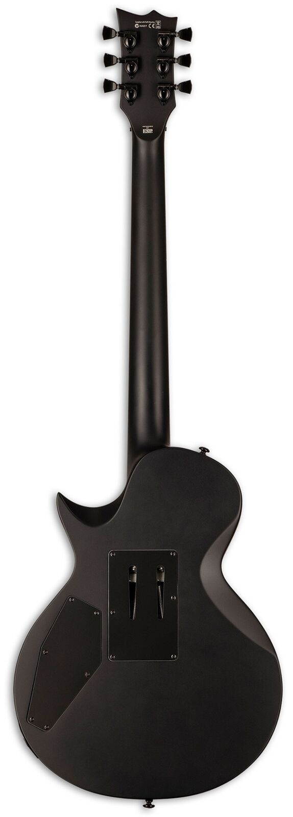 LTD Eclipse Black Metal Electric Guitar in Black Satin with Floyd Rose