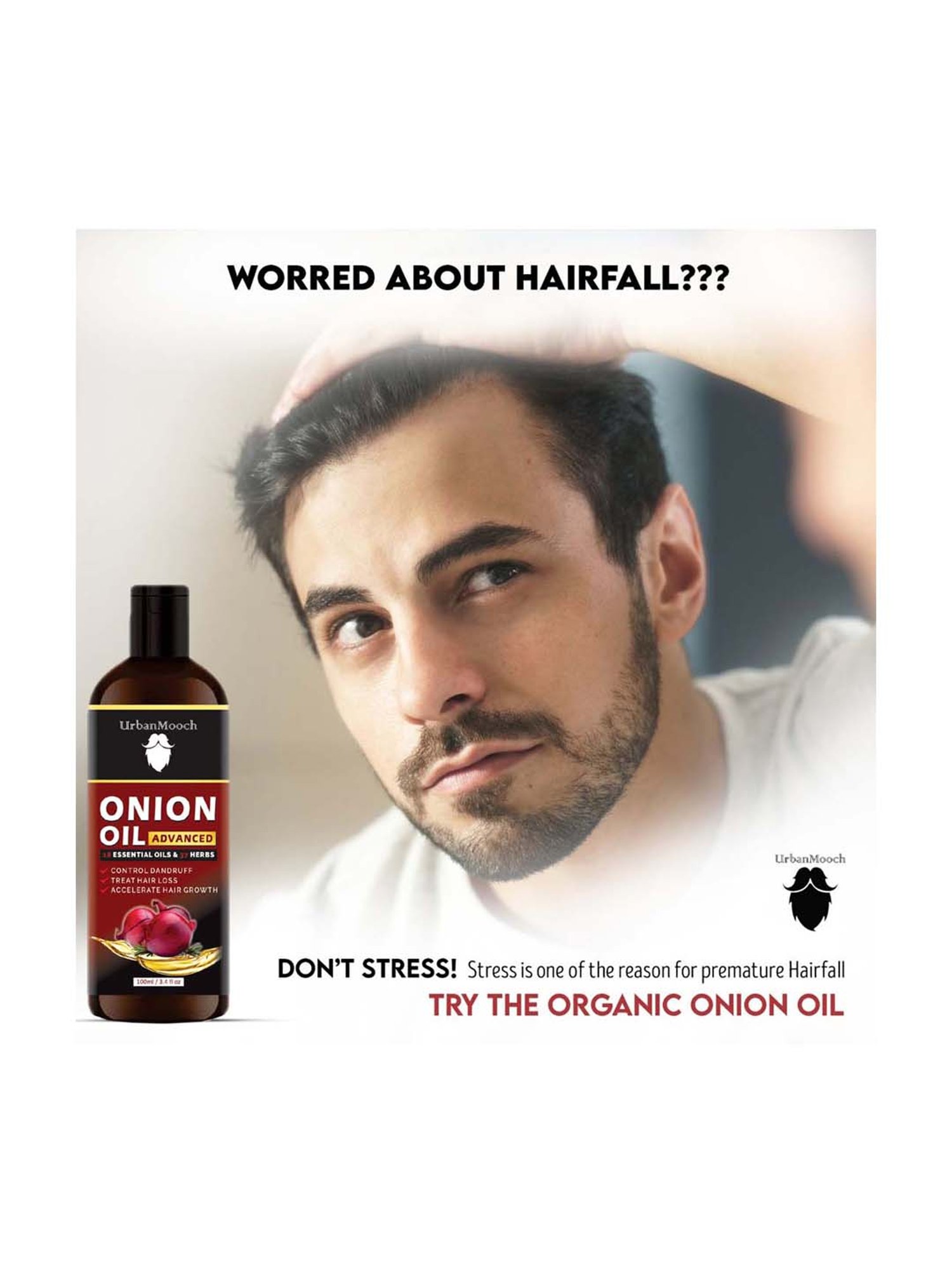 UrbanMooch Advanced Red Onion Hair Oil - 100 ml