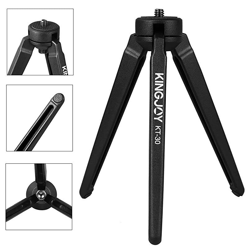 KT Series Mini Tabletop Tripod Legs-Medium, Compact, Black (KT-30)