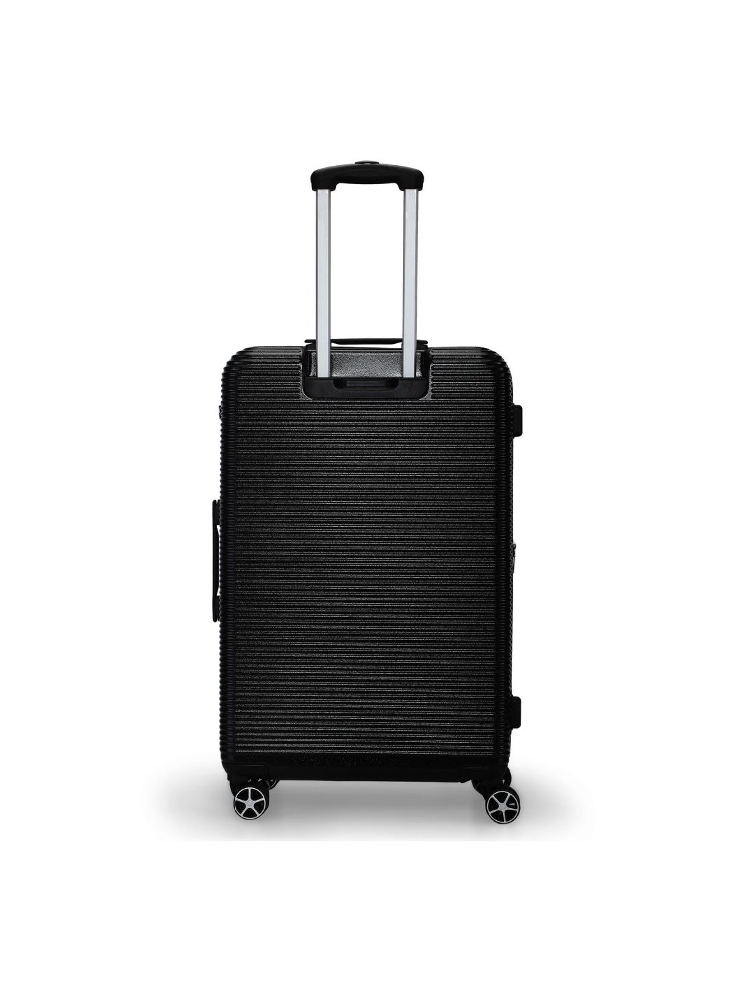 Calvin Klein Avenue Black Textured Hard Cabin Trolley Bag - 78 cm