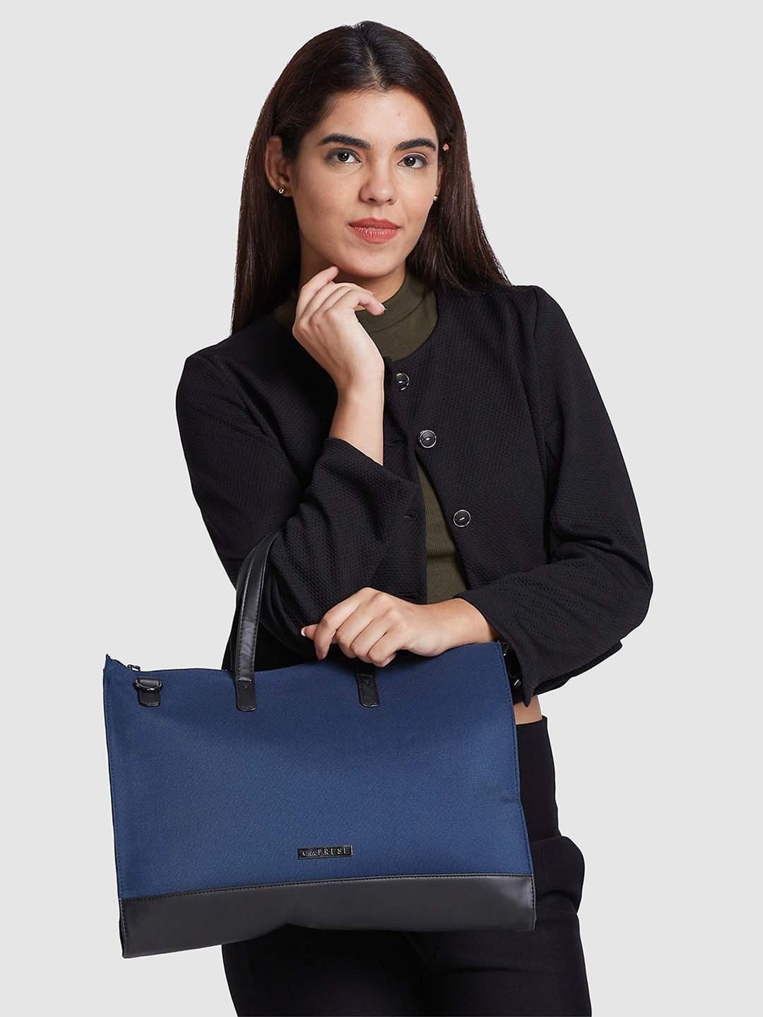 Caprese Rogue Navy Solid Large Messenger Bag