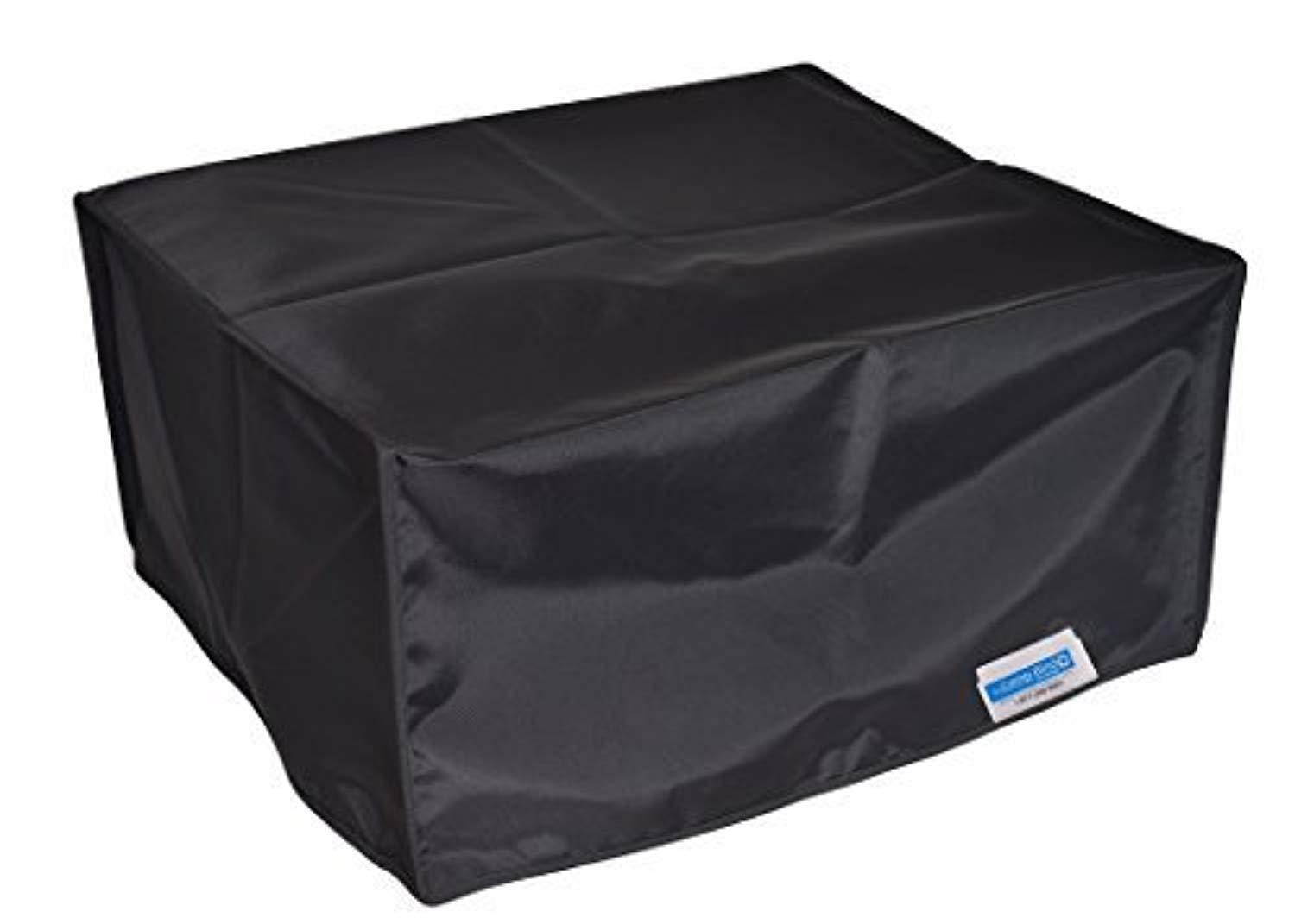 comp bind technology printer dust cover for hp envy photo 7855 allinone printer, black nylon antistatic dust cover by viziflex seels, 17.8''w x 16.2''d x 7.5''h''