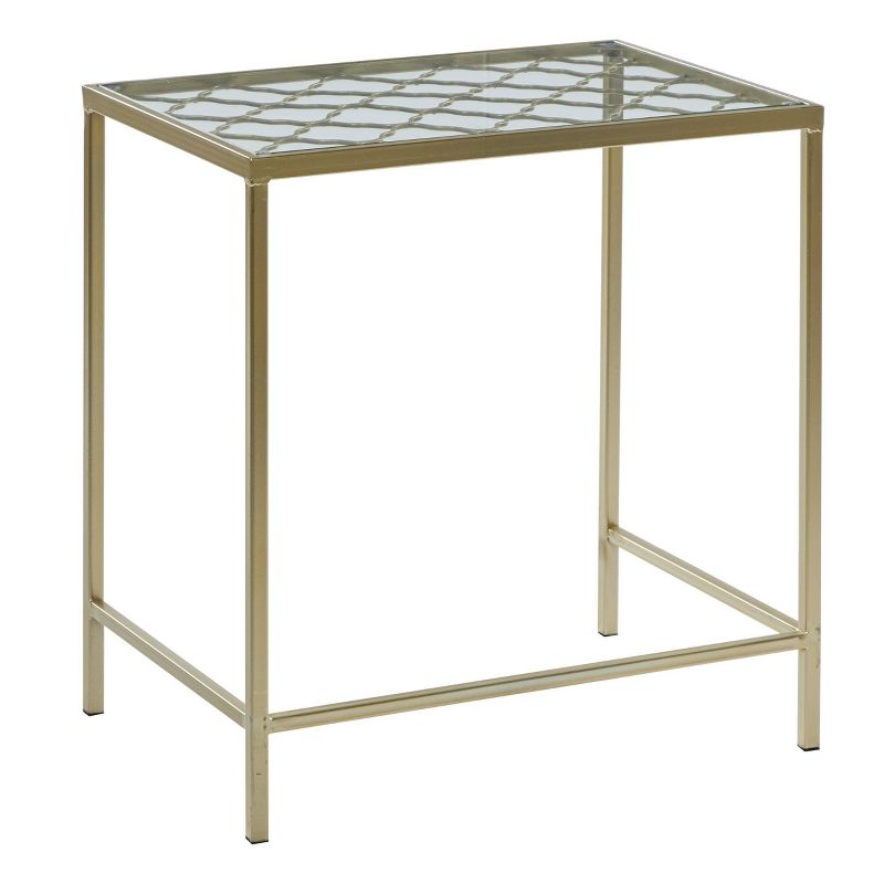 Metal Nesting Tables Pale (Set of 3) Gold - Olivia & May