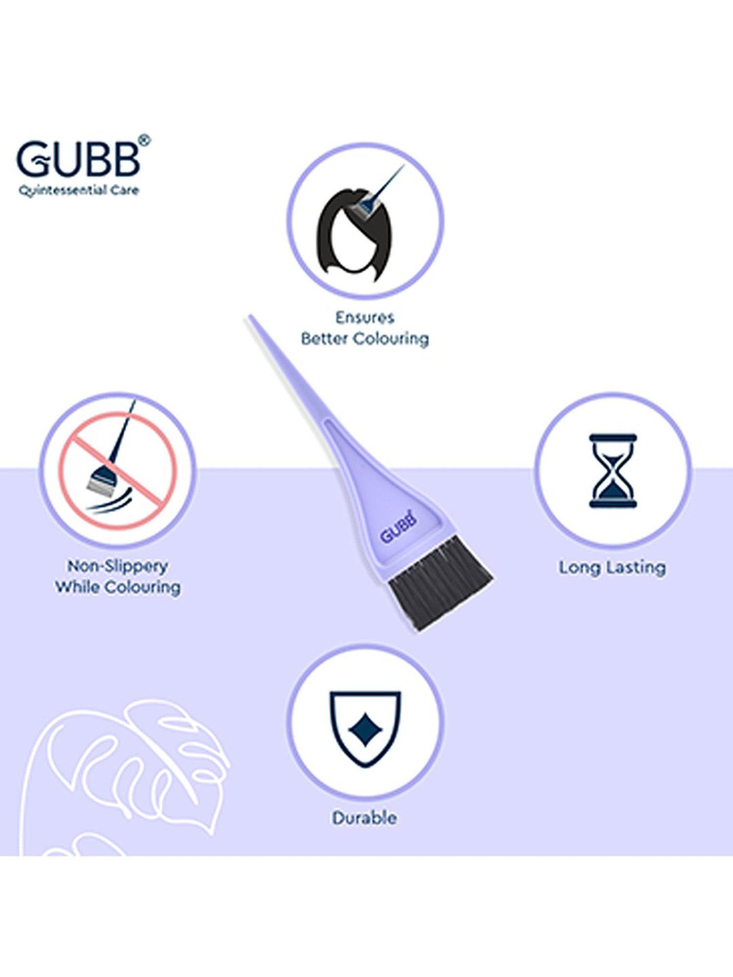 GUBB Hair Colouring Brush, Hair Dye Brush for Hair Colour Application - Small