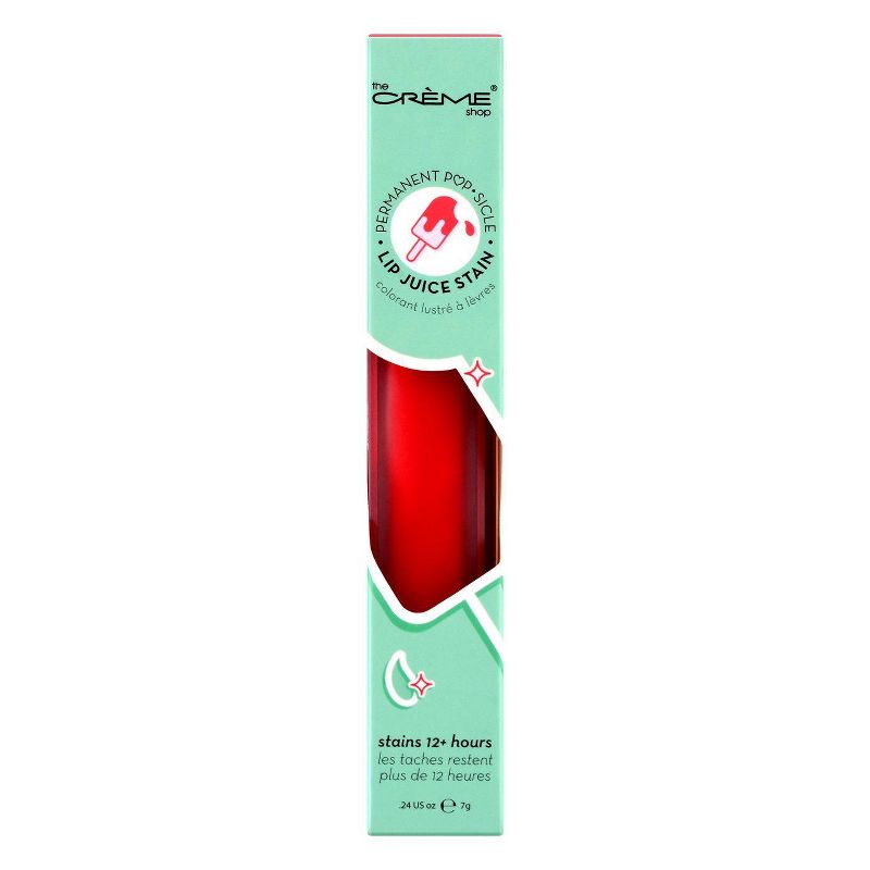 The Crème Shop Permanent Popsicle Lip Stain - Strawberry Feels Forever - 0.24oz