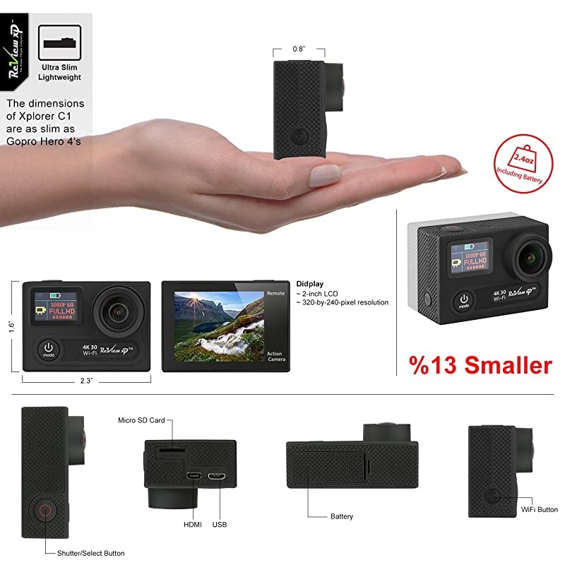 Panasonic HC-VX981K 4K UHD Camcorder with 4K Photo Wi-Fi w/Premium Acc Bundle