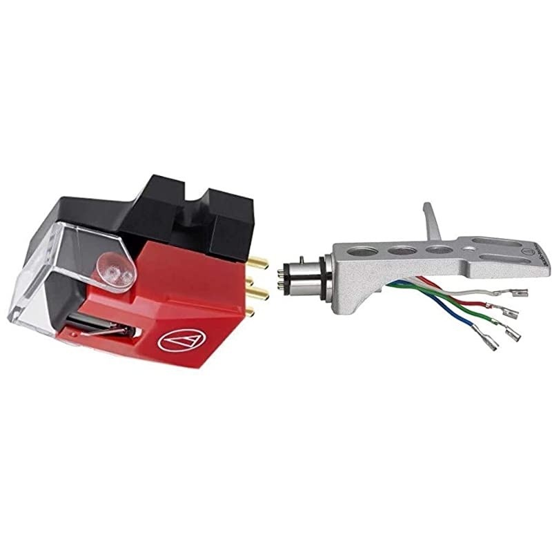 VM540ML MicroLine Dual Moving Magnet Stereo Turntable Cartridge & at-HS1 Universal Headshell for LP120-USB, LP240-USB, and LP1240-USB Direct-Drive Turntables