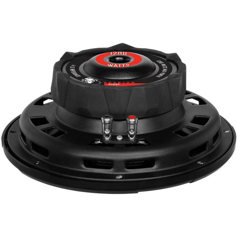 2) Boss P100F 10" 2400W Car Shallow/Slim Subwoofer + 2) 10" Single Sealed Boxes